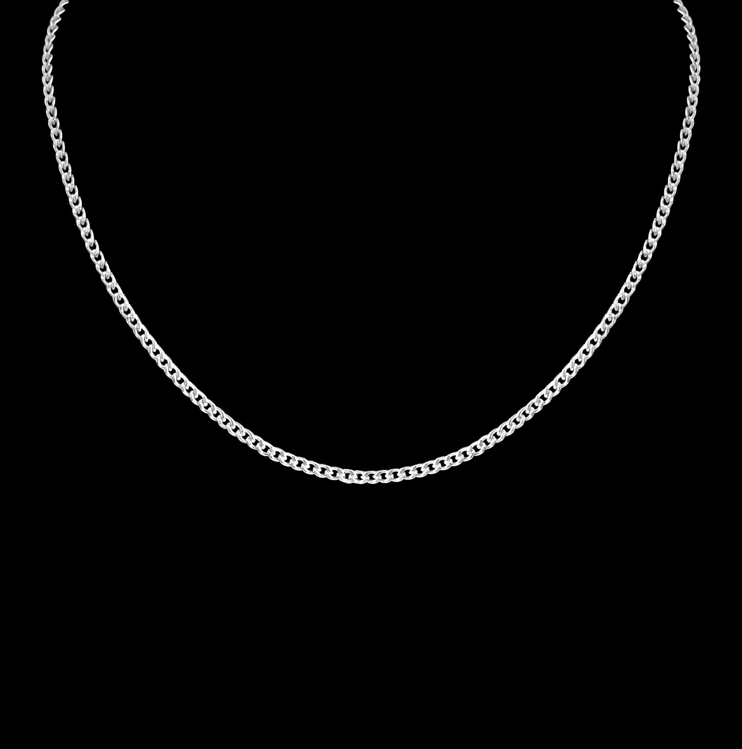 Dainty Curb Chain Sterling Silver Choker