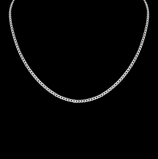 Dainty Curb Chain Sterling Silver Choker