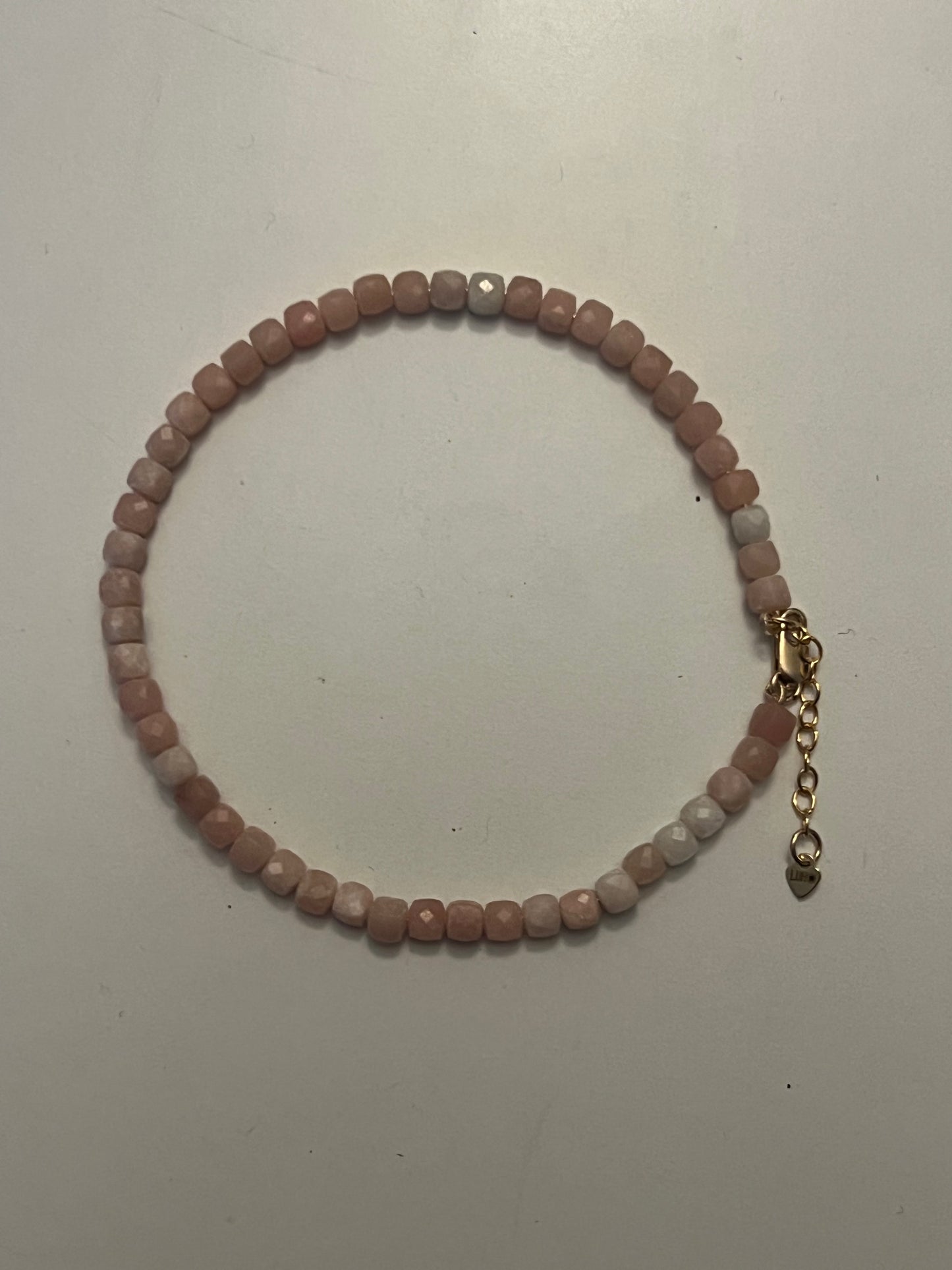 I'm In Love with Pink Opal Natural Gemstones Bracelet