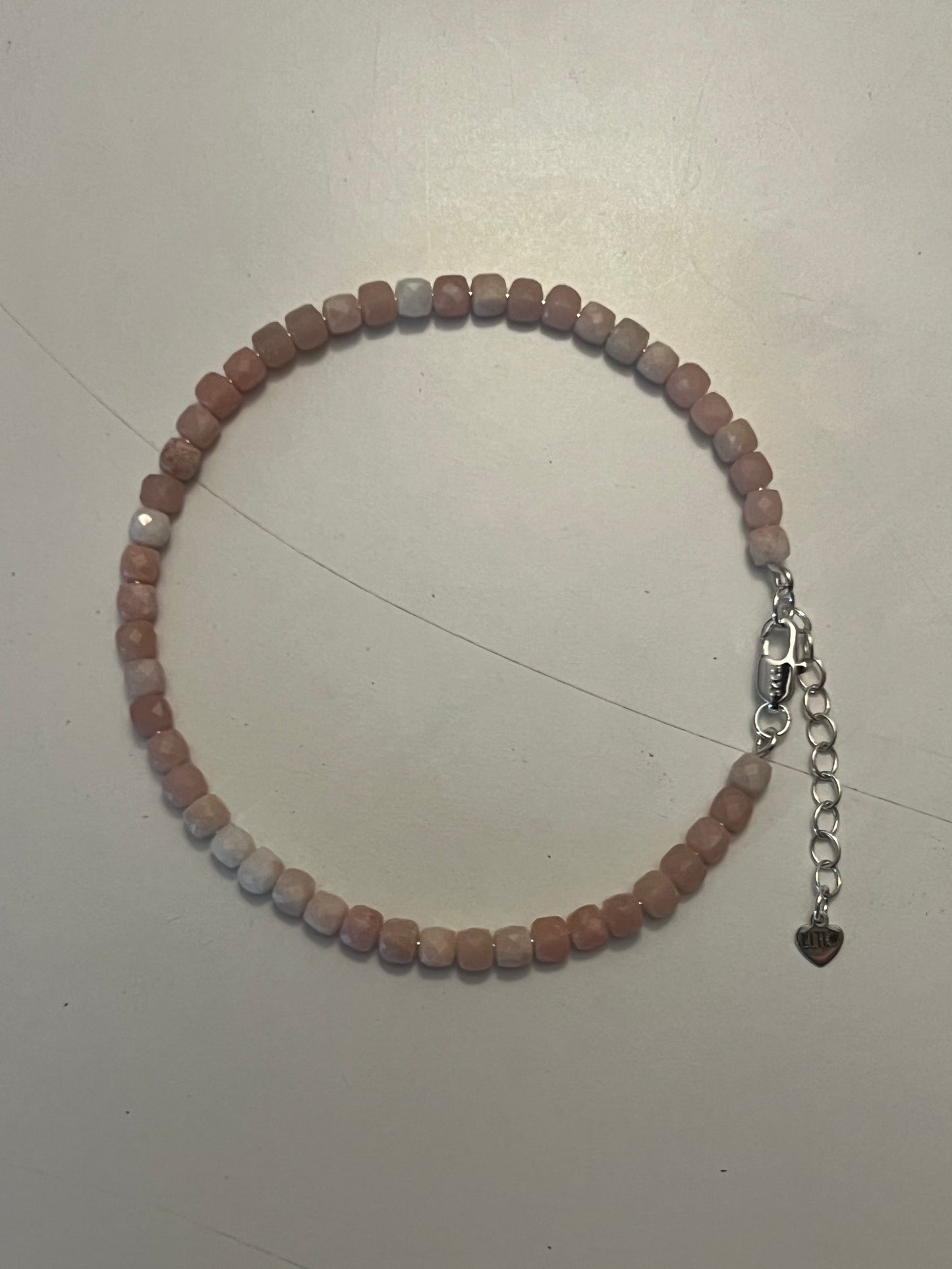 I'm In Love with Pink Opal Natural Gemstones Bracelet