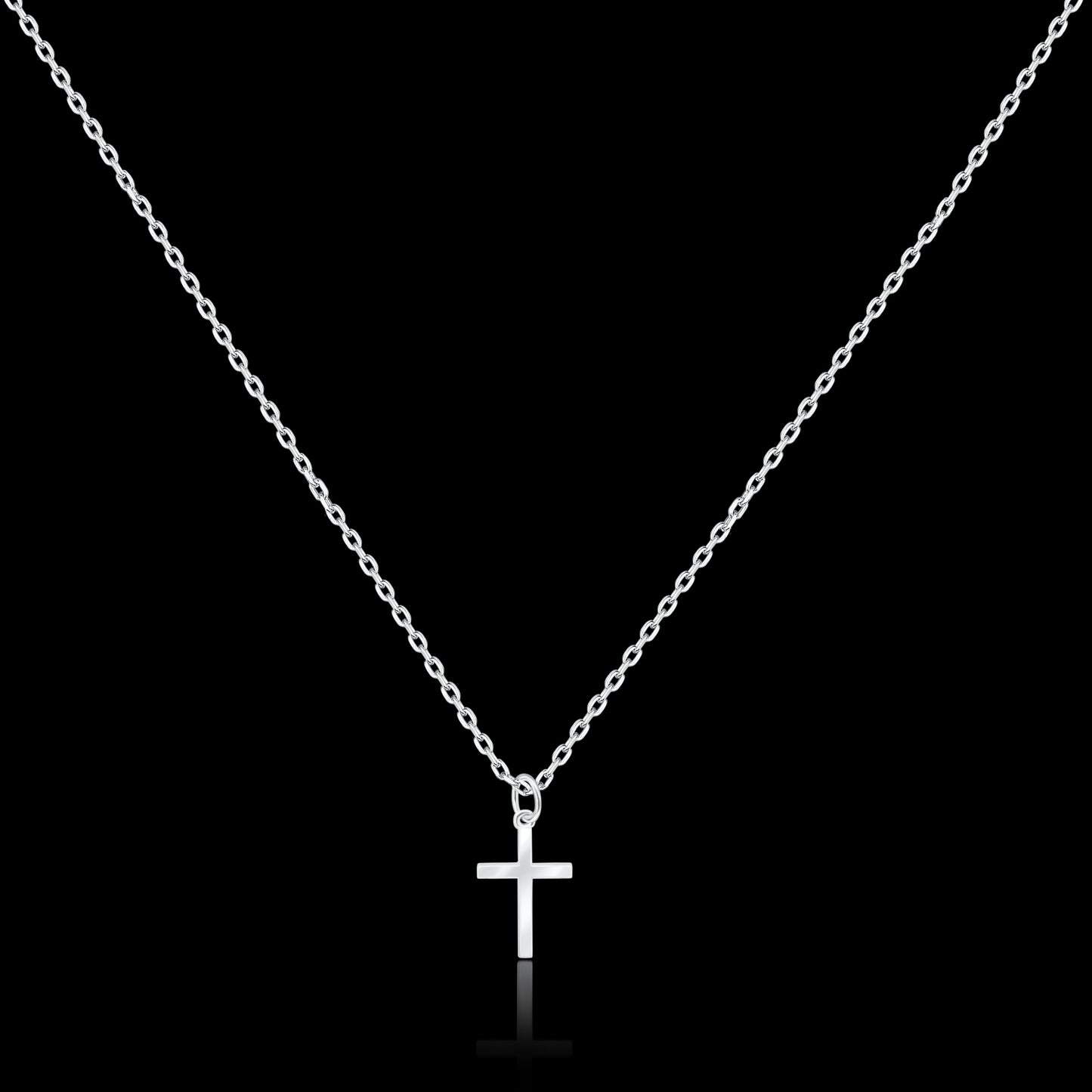 Father Save Me Cross on Sterling Silver Chain